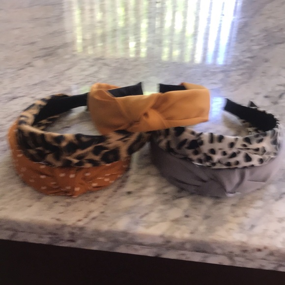 Hand made Bundle of 5 silk headbands perfect for fall - Picture 9 of 9